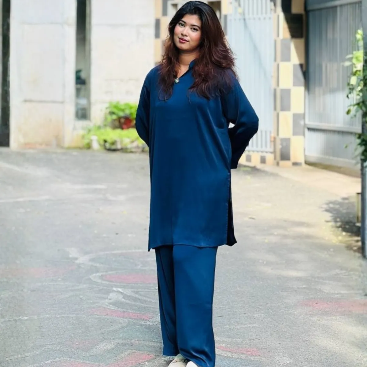 Rawda Co ord sets | Navy Blue