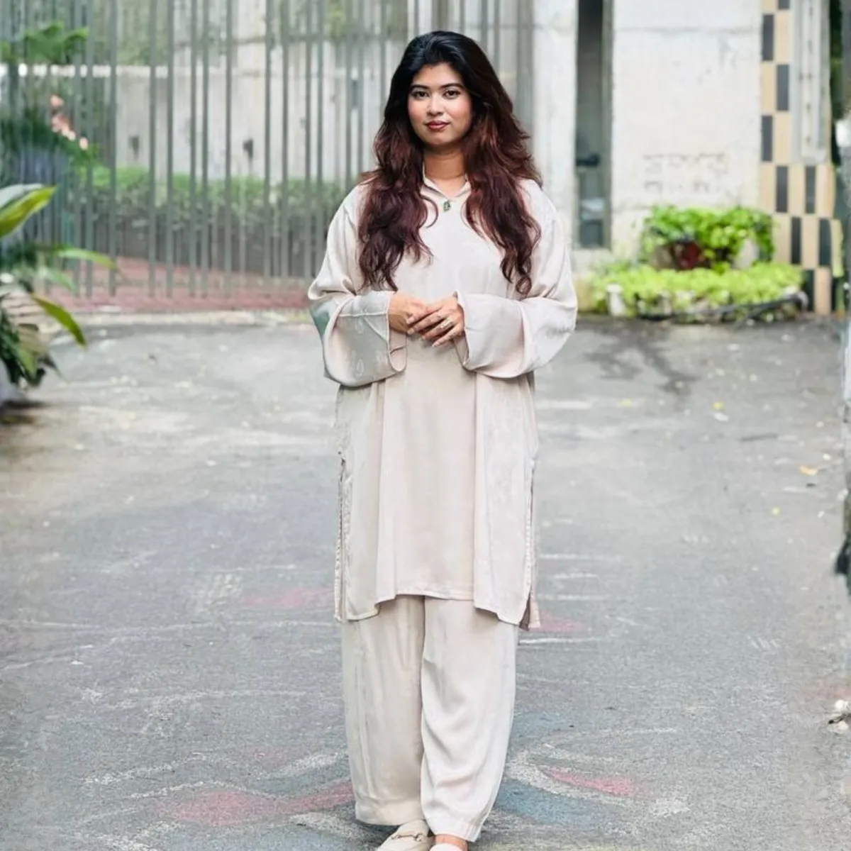 Rawda Co ord sets | Floral Off White
